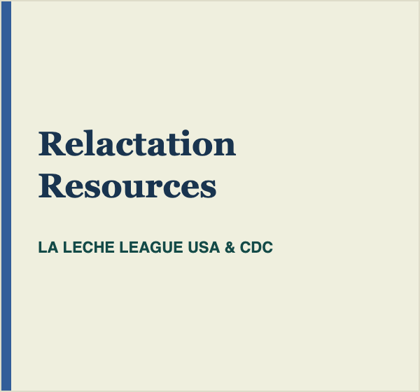Relactation resources