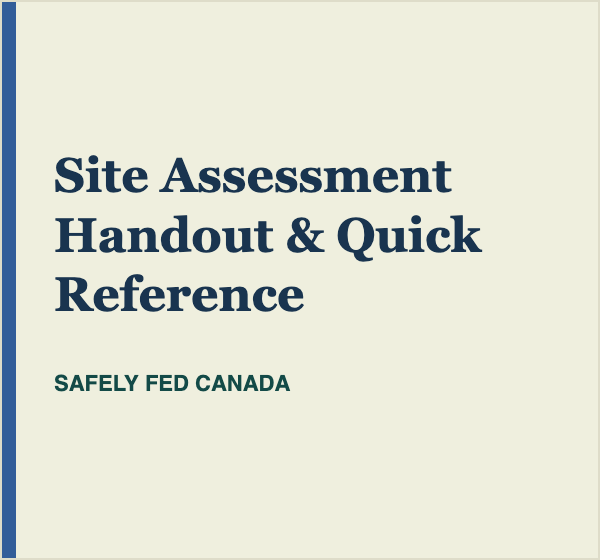 Safely Fed Canada quick reference resources