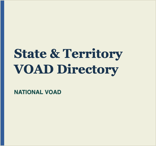 National VOAD state and territory directory