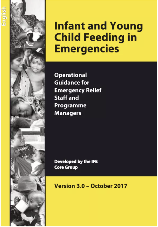 Cover of the IFE Core Group Operational Guidance for Emergency Relief Staff and Programme Managers, version 3